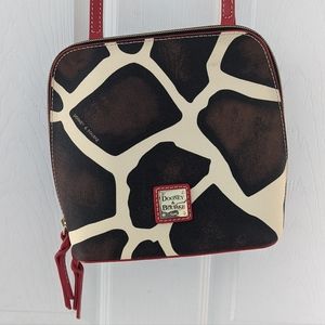 Dooney and Bourke giraffe print crossbody purse